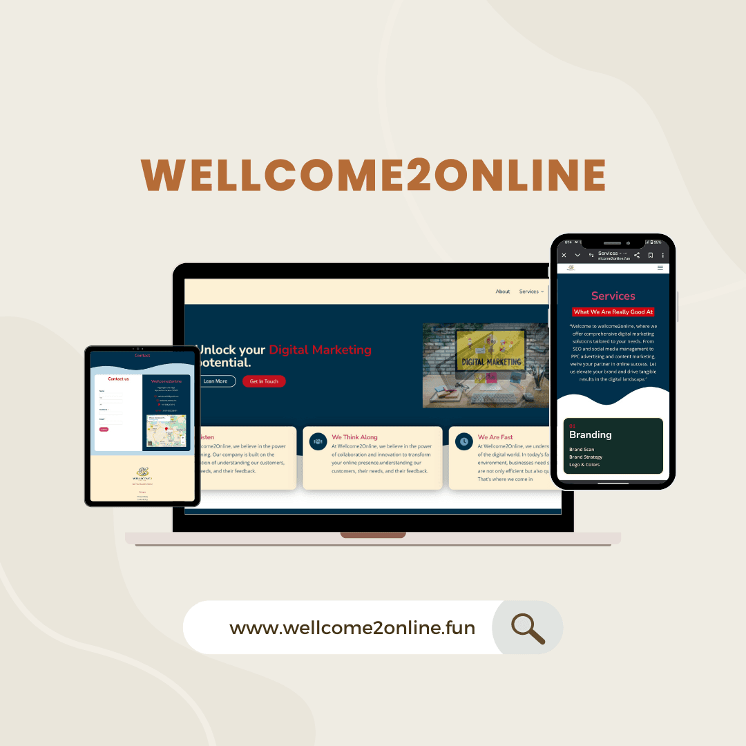 photo in mobile tab and laptop